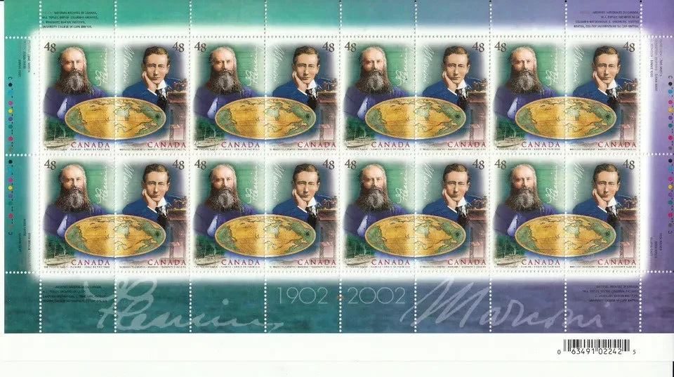 Canada - Scott 1963-1964 - Full Pane of 16 Stamps - Communications Techno - MNH - Image 1 of 1