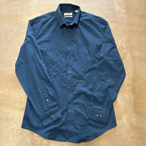 Camisa manga larga con botones Calvin Klein Extreme ajustada talla 15,5 (32/33) - Imagen 1 de 11
