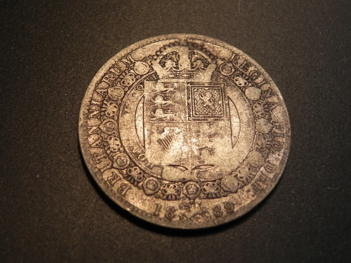 1889 年英国半克朗硬币| eBay