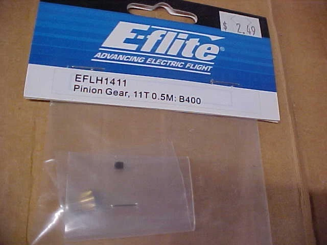 E-FLITE EFLH1411 = PINION GEAR, 11T, 0.5M:  B400 - Image 1 of 1