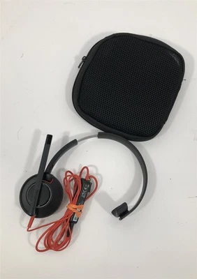 Plantronics Blackwire C5210T C5200 USB/3.5mm Wired Monaural Headset w/ Case - Image 1 of 4