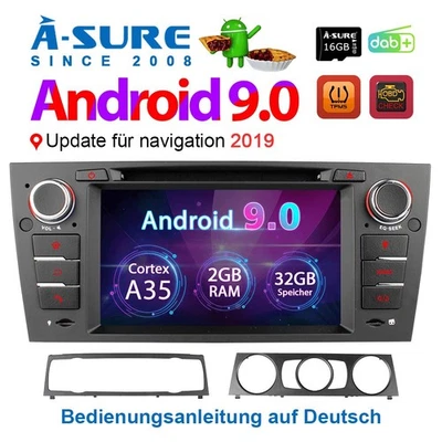 Android Autoradio Navi GPS WIFI 4G für BMW E90 E91 E92 E93 325i 320d CD DVD SWC - Bild 1 von 4