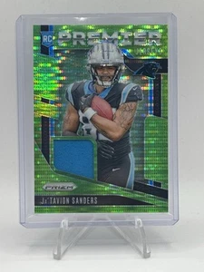 2024 Panini Prizm - Premier Jerseys Ja'Tavion Sanders #PJ-JTS Neon Green Pulsar - Picture 1 of 1