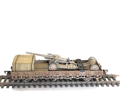 H0 Fleischm N B wagen 1:87 + Feldhaubitze 18 , Militär Wehrmacht WWII Epoche II - Bild 1 von 4