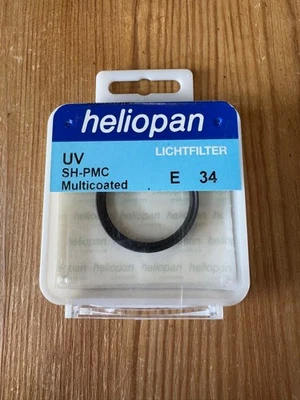 Heliopan 34mm UV SH-PMC Filter Used, Light Lens Protection - Image 1 of 3