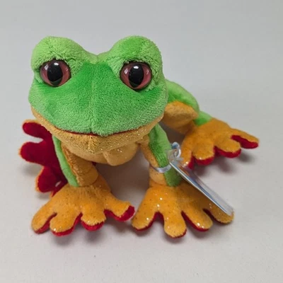 Vintage Ganz Webkinz Green Frog Plush with SEALED CODE Stuffed Animal Toy - Image 1 of 4