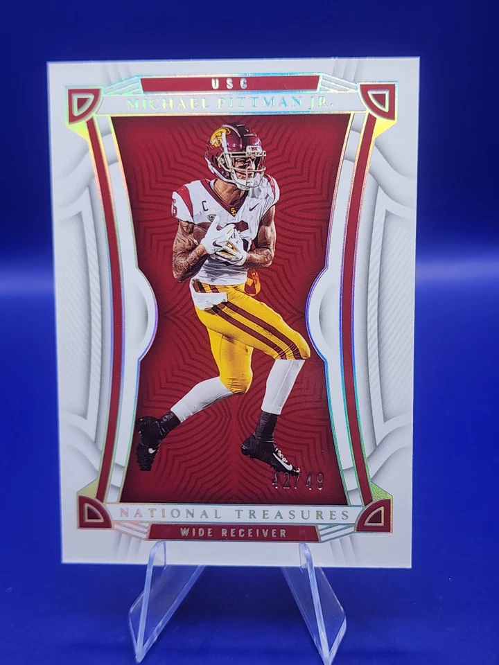 2023 Panini National Treasures Collegiate /99 - Michael Pittman Jr. #27 Colts SP - Image 1 of 4