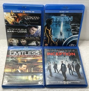 Action Movie Lot/4 Blu-Rays 6/Titles/READ Inception/Limitless/Tron/Conan/More - Picture 1 of 10