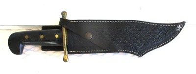 Vintage Bowie Knife & Sheath made in USA by Case XX 1836 Davy Crockett - Image 1 of 4