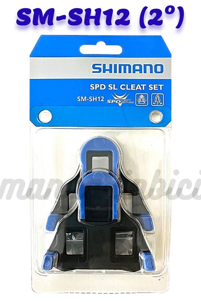 Genuine Shimano SPD-SL SM-SH12 2° Road Cleat Blue NIB (Y40B98140) - Image 1 of 1