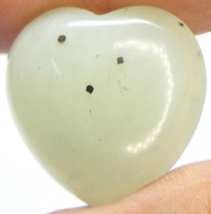 16.86 Ct. New Jade Serpentine Heart Cabochon 20x20 MM. - Picture 1 of 3