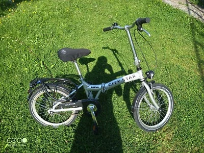 Klappfahrrad Klapprad  Faltrad Camping /silber - Bild 1 von 2