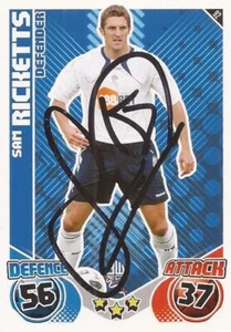 SAM RICKETTS SIGNED BOLTON 2010/2011 MATCH ATTAX TRADING CARD+COA - Picture 1 of 1