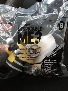 McDonalds Despicable Me 3 Pumping Iron Minion 2017 Happy Meal Toy #8 New Sealed - Picture 1 of 1