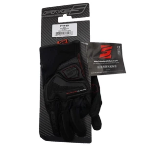 Five5 Black Motorcycle Gloves RS4 Gloves Size Medium / 9 Mens - Foto 1 di 12