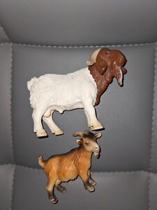 Schleich Dwarf Pygmy and boer Goat Animal Toy Model Figure 2001 04 Retired 13601