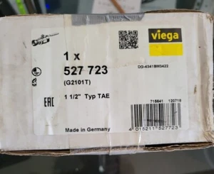 ***35% Rabat%*** Viega Gas-Kugelhahn, ' G2101T ' - Typ TAE Rp 1 1/2" ~ Messing ~ - Bild 1 von 2