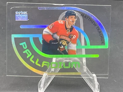 2022-23 MATTHEW TKACHUK SKYBOX METAL UNIVERSE PALLADIUM ACETATE SSP INSERT P-19 - Image 1 of 2