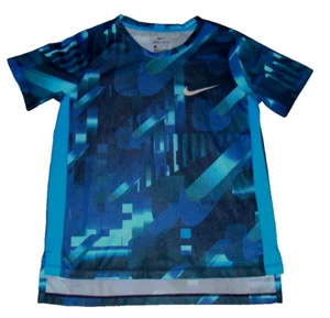 Nike Boys Size Medium Blue Graphic Print Dri-Fit T Shirt - Picture 1 of 5