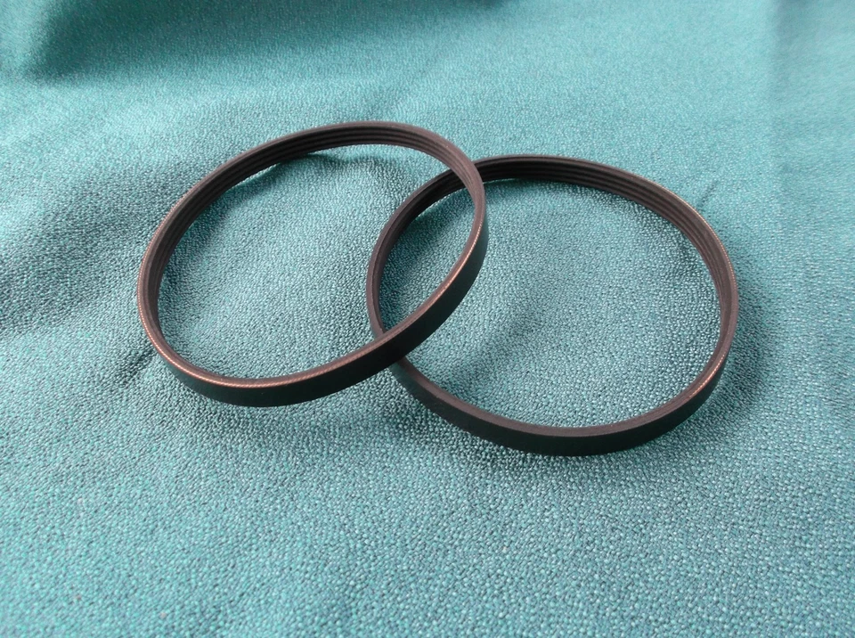 2 NEW DRIVE BELTS 4PJ373 MADE IN USA FOR AIR PUMP COMPRESSOR 4 RIB BELTS - Image 1 of 1