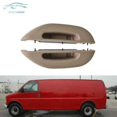 Para Chevy Express 1996-02 2 Piezas Conductor Delantero + Pasajero Tirar Manija Cubierta Apoyabrazos Foto 1 de 4