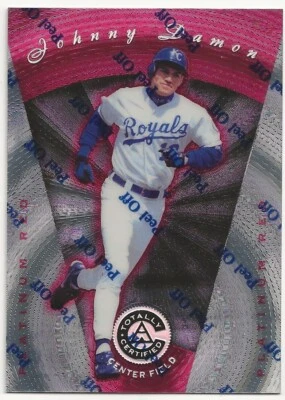 1997 Pinnacle Totally Certified Platinum Red Johnny Damon /3999 #104 - Image 1 of 2