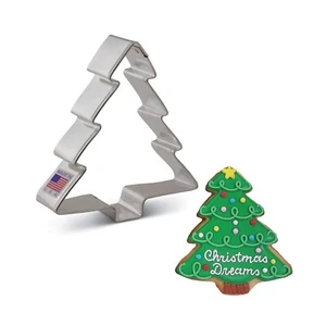 Cortador de galletas de metal ÁRBOL DE NAVIDAD 4 pulgadas de Ann Clark - Imagen 1 de 1
