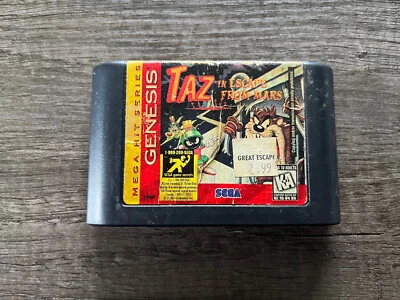 Taz in Escape From Mars (Sega Genesis 1994) Cartridge Only - Image 1 of 4