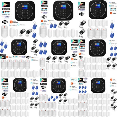 Y83 WiFi Tuya APP GSM Wireless Home Security Alarm Burglar System+Alexa+Google - Image 1 of 4