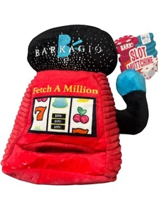 Bark Barkagio Fetch A Million Slot Muttchine Plush Dog Toy M/L Squeaker NWT - Picture 1 of 6