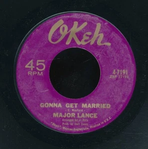 45tk-R&B-OKEH 7191-Major Lance-(Gonna Get Married/Matador) - Imagen 1 de 2