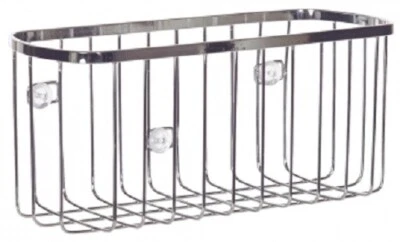 Interdesign RECTANGLE SUCTION BASKET 22.3x11x10.4cm Stainless Steel, Rust-Proof - Image 1 of 3