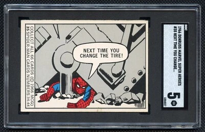 Donruss Marvel Spider-Man 1966 novato #35 SGC 5 Foto 1 de 2