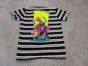 Welcome Skateboards Shirt Mens Size Small Striped Graphic Tee Unique - Picture 1 of 10