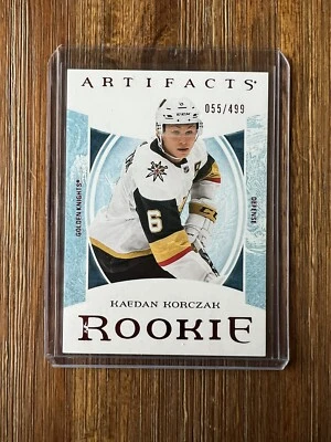 Kaedan Korczak 2022-23 Upper Deck Artifact #197 Ruby Red 055/499 Rookie RC VEGAS - Image 1 of 2