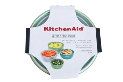 KitchenAid Prep Juego de Cuencos con Tapas 8 Piezas Tonos de Verde 1 2 3 4 Tazas Cuencos  Foto 1 de 2