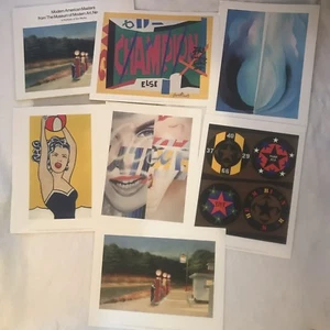 Portfolio Of 6 Prints Modern American Masters 1989 The Museum Of Modern Art - Picture 1 of 11