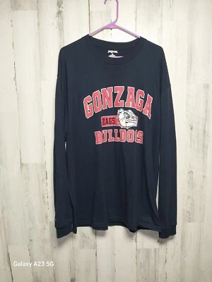 Gonzaga Bulldogs Mens XL Navy Blue Long Sleeve Tee - Image 1 of 4