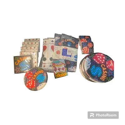 Poker Party Birthday Party Supplies (see description for more details) - Image 1 of 4