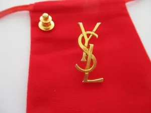 YVES SAINT LAURENT - YSL - RARE OLD VINTAGE PIN - PRIVATE COLLECTION - - Picture 1 of 3