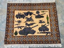 AR Afghan Handmade war Rug Vintage Rug Afghan Tribal Baluchi Wool Rug size 90x74