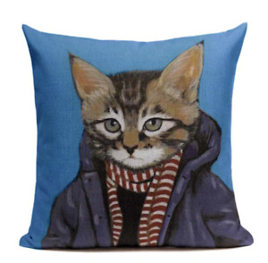 Cat Scarf Jacket CAT5 Cushion Pillow Cover Cartoon Pet Feline Animal Formal Wear