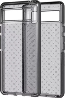 Tech21 Evo Check Series Flexible Gel Case for Google Pixel 6 - Smokey Black - Image 1 of 3