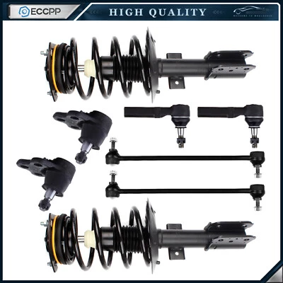 New 8Pc Complete Front Quick Install Ready Strut Kit - Fits 16" & 17" Rims Only Foto 1 de 4
