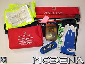 Maserati Erste-Hilfe Nothilfe Set Pannenset Warndreieck Breakdown Medi Kit