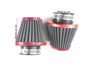 38mm Air Filter for Honda TRX125 TRX250 TRX250ES TRX250X TRX250TM TRX250TE 2PCS - Picture 1 of 4