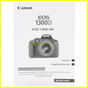 Canon EOS 1300D Basisinstructiehandleidin Nederlands. User manual. - Imagen 1 de 2