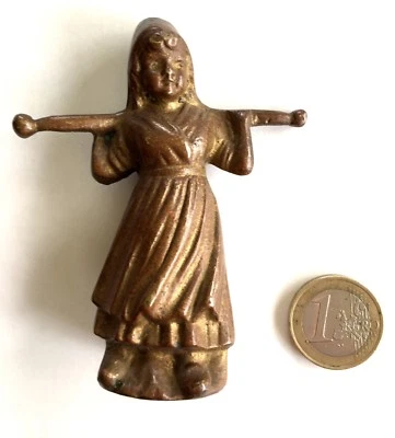 SUPERBE BRONZE PLEIN PATINE MEDAILLE/ JEUNE FILLE/ XIX SIECLE - Photo 1/4