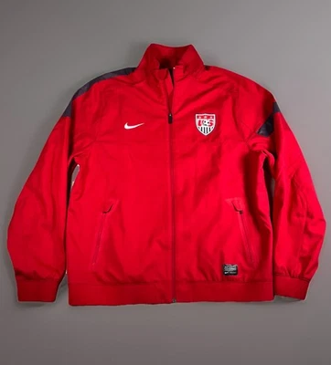 Nike Team USA Soccer National Sideline Jacket Red Navy Blue 527778-604 Mens XL - Image 1 of 4