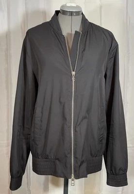 Slate & Stone Classic Black Zip Bomber Jacket Lightweight Lined Pockets Medium M - Image 1 of 4